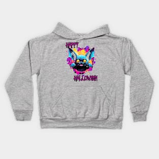 Spooky Bat Happy Halloween Kids Hoodie